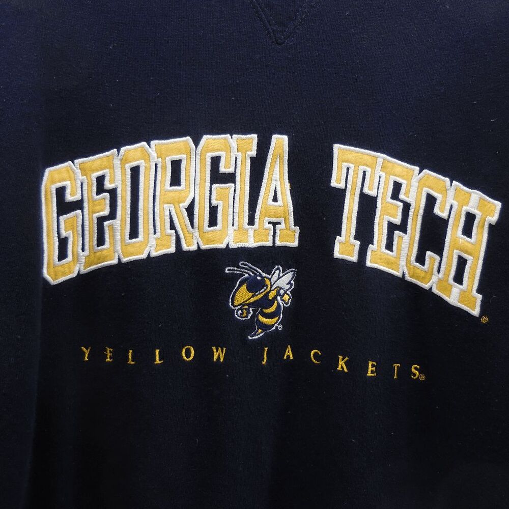 Cadre Athletic Georgia Tech Yellow Jackets Sweatshirt Mens XL Navy